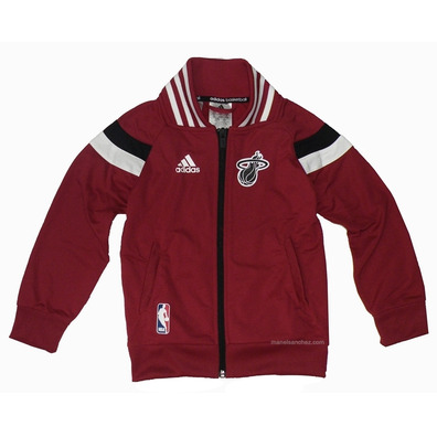 Adidas Chaqueta Niño NBA Miami Winter Hoops (granate/blanco)