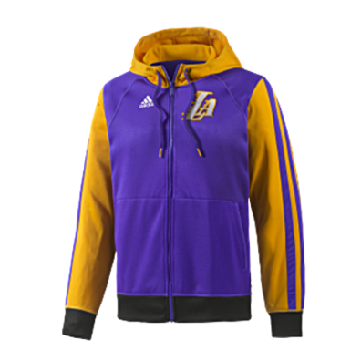 Adidas Sudadera Niño Capucha FZ Angeles Lakers (amarillo/purp)