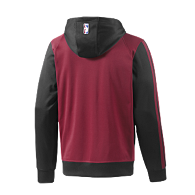 Adidas Sudadera Capucha Full-Zip Miami Heat (granate/negro)