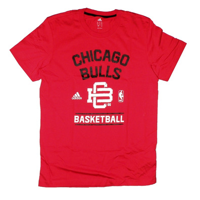 Adidas Camiseta Washed Chicago Bulls (rojo/negro/blanco)