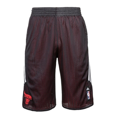 Adidas NBA Short Bulls Reversible Smer R (Negro/Rojo)