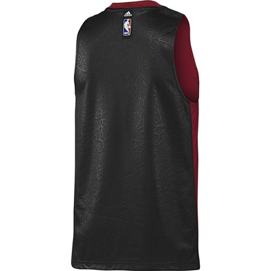 Adidas Camiseta NBA Entreno Heat Summer Run  (granate/negro)