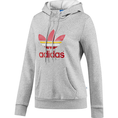 Adidas Sudadera Original Trefoil Multiclored (gris)