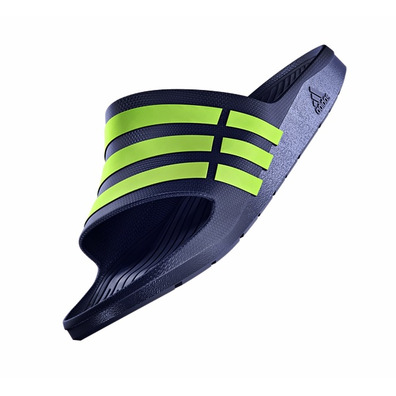 Chanclas Adidas Duramo Slide (azul/verde)