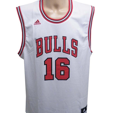 Adidas Camiseta Réplica Pau Gasol Bulls (blanco/rojo)