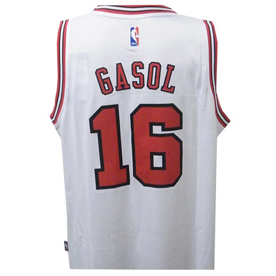 Adidas Camiseta Swingman Pau Gasol Bulls (blanco/rojo)