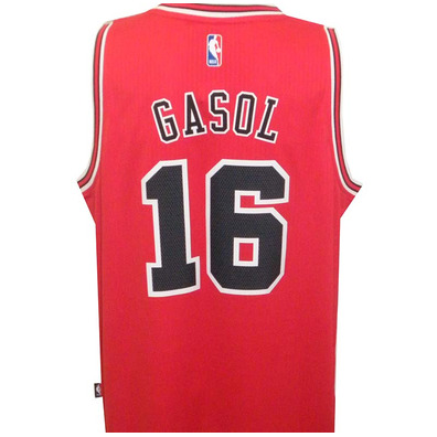 Adidas Camiseta Swingman Pau Gasol Bulls (rojo/negro)