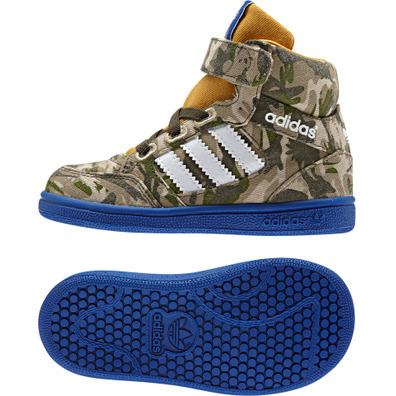 Adidas Originals Pro Play CF Bebé (camuflaje/azul/blanco)