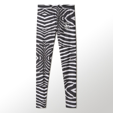 Adidas Original Mujer Leggings Zebra (negro/blanco)