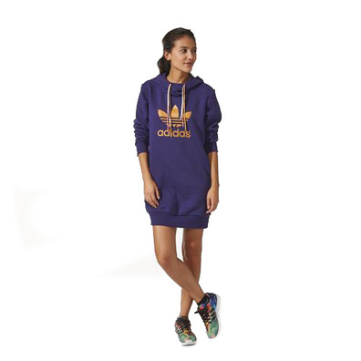 Adidas Originals Vestido Sudadera Long (purpura)