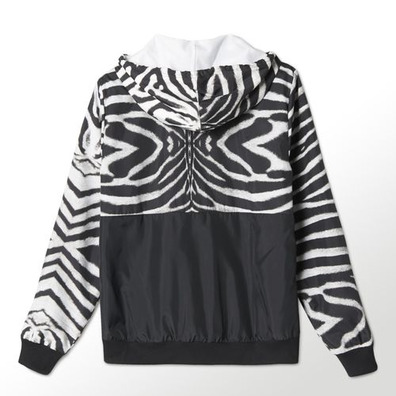 Adidas Original Mujer Colorado Winbreaker Zebra (negro/blanco)