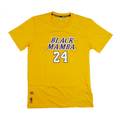 Adidas Camiseta Niño NBA Nick Name Kid L.A Lakers Black Manba Nº 24 (amarillo)