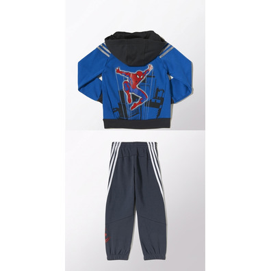 Adidas Chándal Capucha Niño Marvel Spider-Man FZ (azul/gris/rojo)