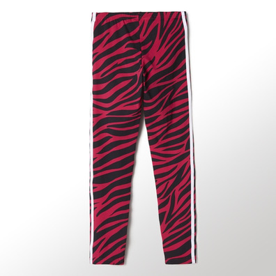 Adidas Original Rock Zebra Leggings Niña (rosa/negra)