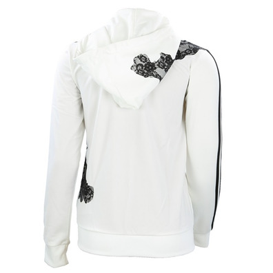 Adidas Chaqueta Flock Lace Zip (blanco/negro)