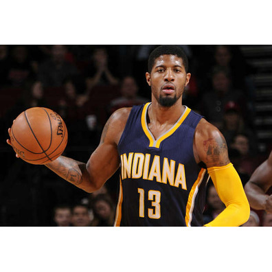 Adidas Camiseta Réplica Paul George Pacers (navy/amarilla)