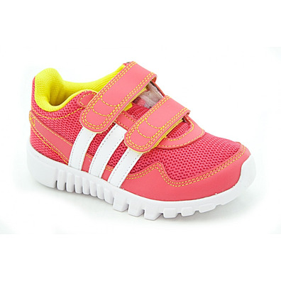 Adidas STA Fluid 2 CF Infantil (Rosa/Blanco/Amarillo)