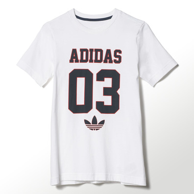 Adidas Originals Camiseta Nino Concrete Jungle blanco