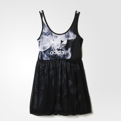 Adidas Originals White Smoke Tank Dress Rita Ora (negro/blanco)