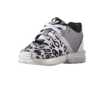 Adidas Originals Infantil ZX Flux Split "Leopard" (blanco/negro/gris)