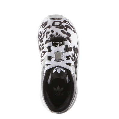 Adidas Originals Infantil ZX Flux Split "Leopard" (blanco/negro/gris)