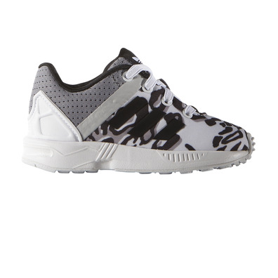 Adidas Originals Infantil ZX Flux Split "Leopard" (blanco/negro/gris)