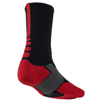 Calcetines Nike Hyper Elite Basket Crew (002/negro/rojo/gris)