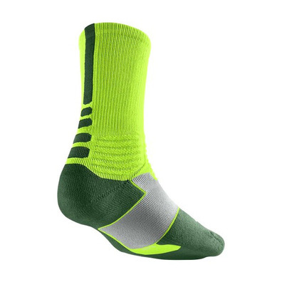 Calcetines Nike Hyper Elite Basket Crew (333/lima/verde/gris)