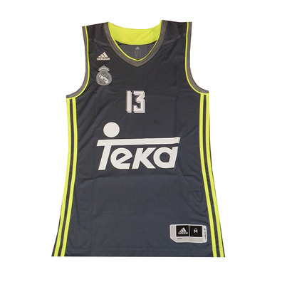 Camiseta Sergio Rodríguez #13# Real Madrid Basket 2015-2016 (gris/volt)