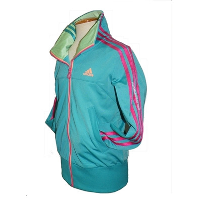 Adidas Chaqueta YG Reinv TT (verdementa/rosa)