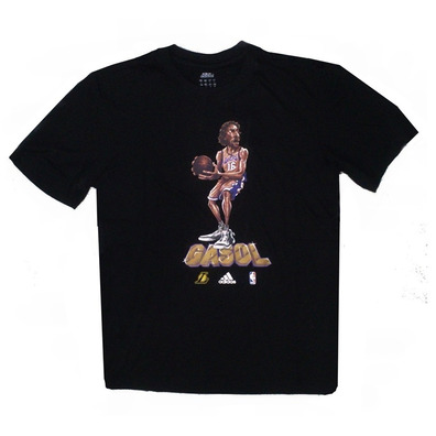 Adidas Camiseta NBA GFX Caricature Gasol (negro)