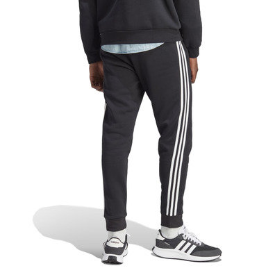 Adidas Essentials Fleece Slimfit 3-Stripes Pants "Black"