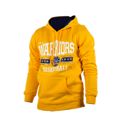 Adidas NBA Washed Pullover Hoody Golden State Warrios (Amarillo/Blanco/Azul)