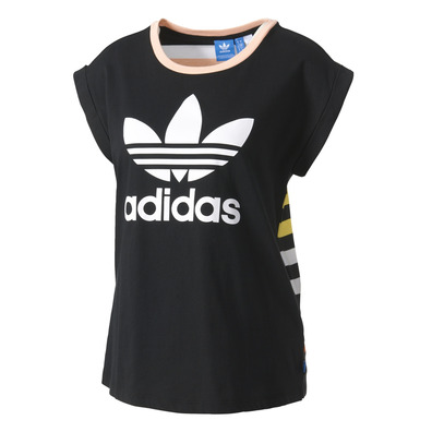 Adidas Originals Boyfriend Roll UP Tee "Parisian Fashion" (multicolor)