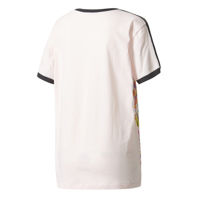 Adidas Originals The Farm 3 Stripes Tee W "Floralita" (halo pink)