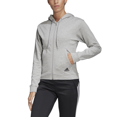 Adidas Women Stacked Logo Full-zip Hoodie