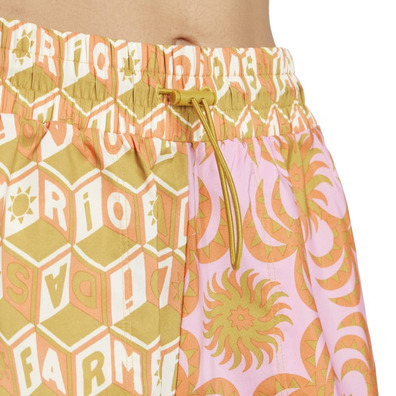 Adidas X FARM Rio Pacer Shorts "Semi Solar Orange"