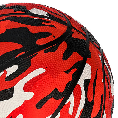 Balón Basket Peak Camo Ball "Red Black"