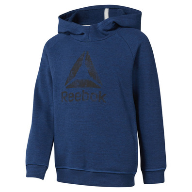 Reebok Kids Training Essentials Marbel Over The Head Hoody​​​​​​​ (BUNKER BLUE)