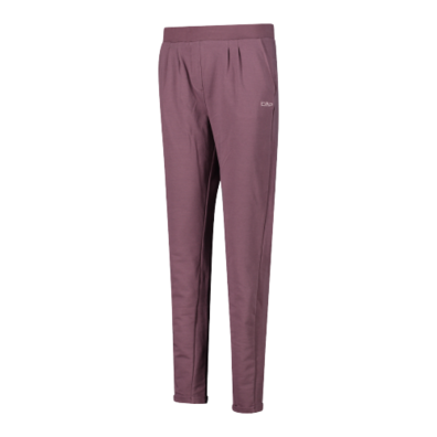 Campagnolo Wm's light stretch-fleece trousers with turn-up "Plum"