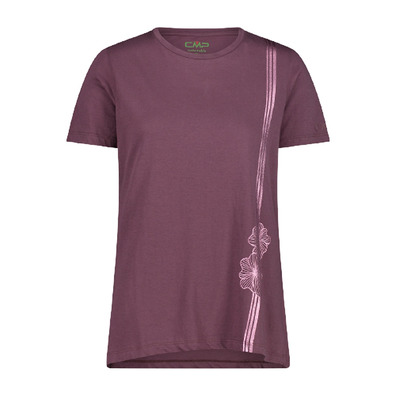 Campagnolo Women's T-shirt in Organic Cotton "Plum"