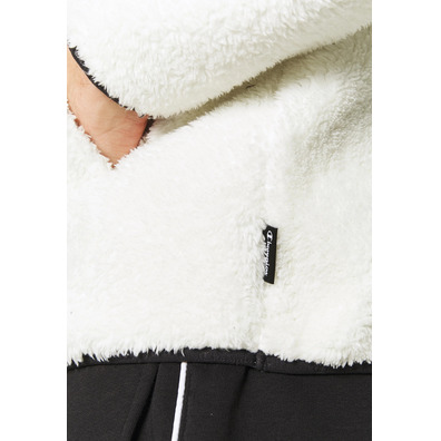 Champion Authentic Legacy Sherpa Top Hooded Fleece "White-Black"