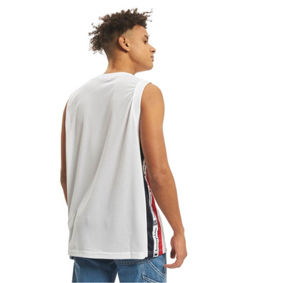 Champion Basketball USA Script Logo Tape Tank Top Mesh "White"