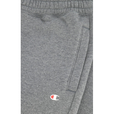 Champion C Logo Print Ribbed Trims Cotton Terry Joggers "Dark Grey"