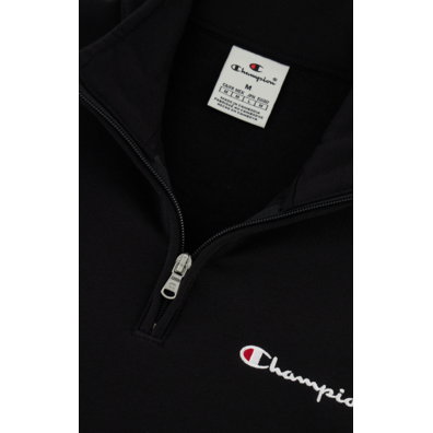 Champion Front Pockets Half-Zip Big Logo Fleece Sweatshirt "Black"