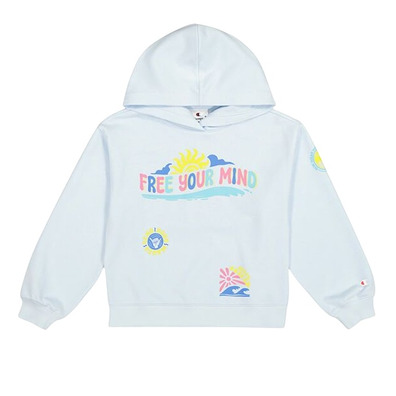 Champion Girls Hooded Sweatshirt "Sky Blue"