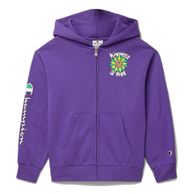 Champion Kids Fleece Full Zip Hoodie "Flowers"