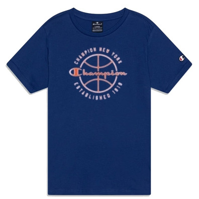 Champion Kids Modern Basketball Big Logo T-Shirt "Dark Blue"