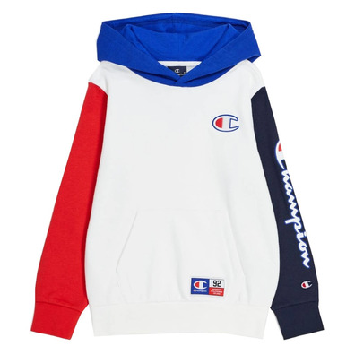 Champion Kids Sport Lifestyle Basketball Hooded Logo C "White"