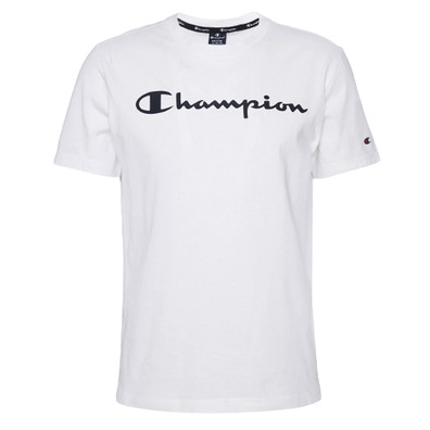 Champion Legacy Cotton Contrast Scrip Logo T-shirt "White"